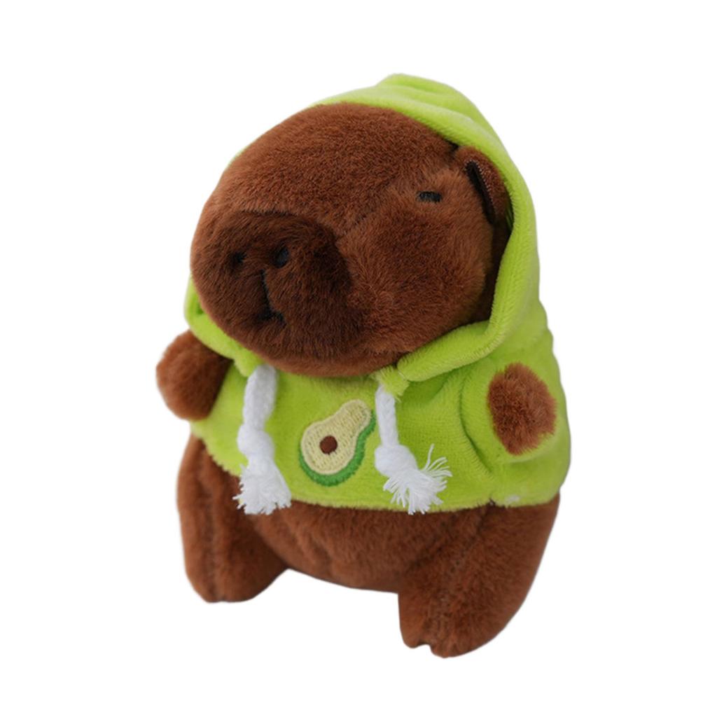Lovely Cartoon Capybara Plush Toy Doll Keychain for Bag Hanging and Car Decoration Bag Hanging Ornament
