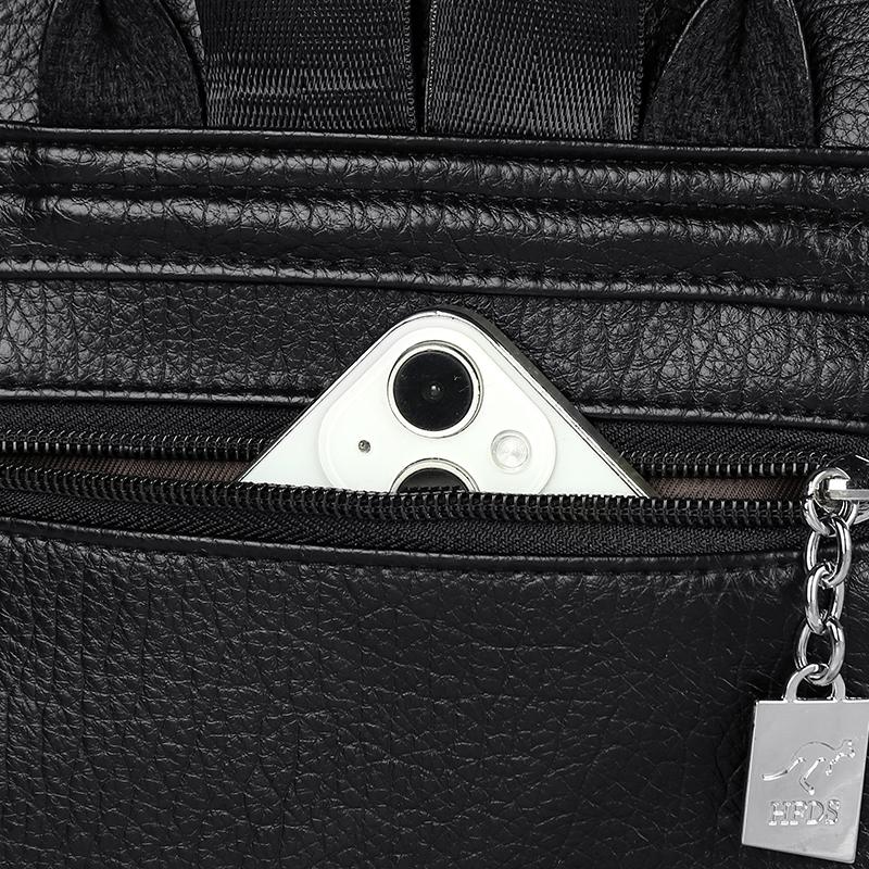Rucsac-Geantă din Piele Ecologică Texturată cu Buzunar Frontal cu Clapetă Mâner Superior Rucsac Casual de Zi pentru Femei