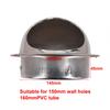 Silver Vent Cap Stainless Steel Windproof 75-200mm