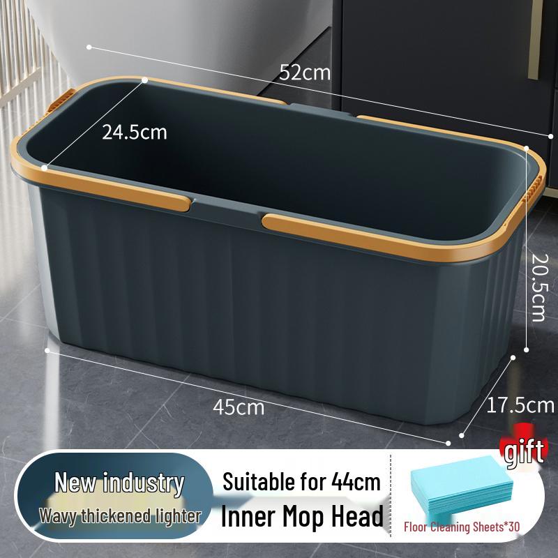 Mobilní mopový dřez pro domácnost a balkon - Plastový plochý mopový bazén