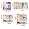 Makeup Storage Drawer Organizer Plastic Kitchen Storage Box New Drawer Divider Tray  Home Use
