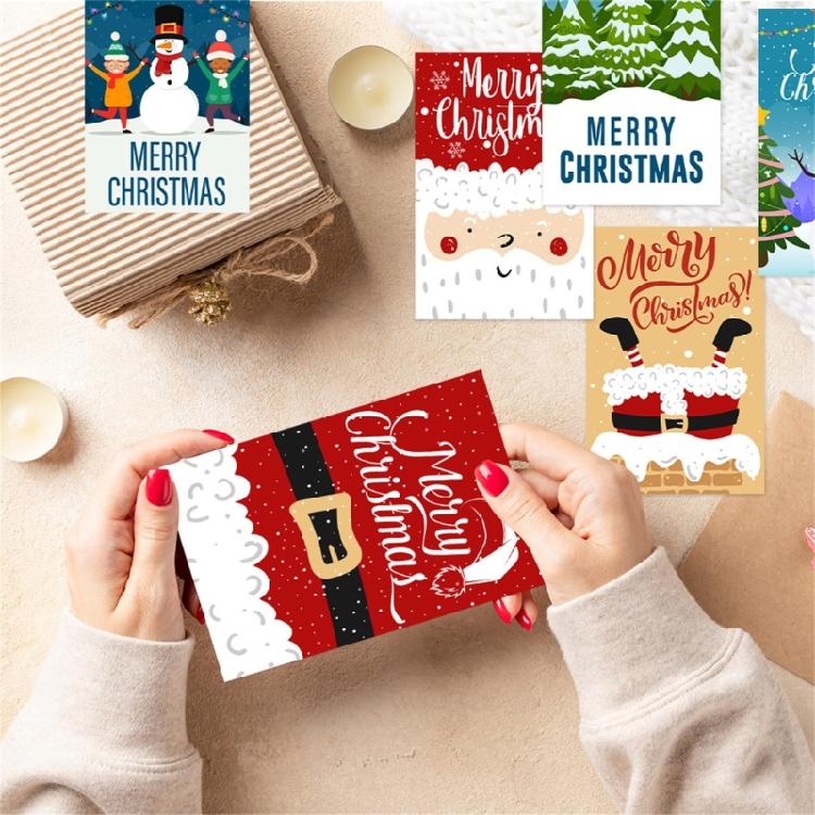 Sticker Birthday Cards Greeting Santas Cards Holiday Greeting Cards for Birthday