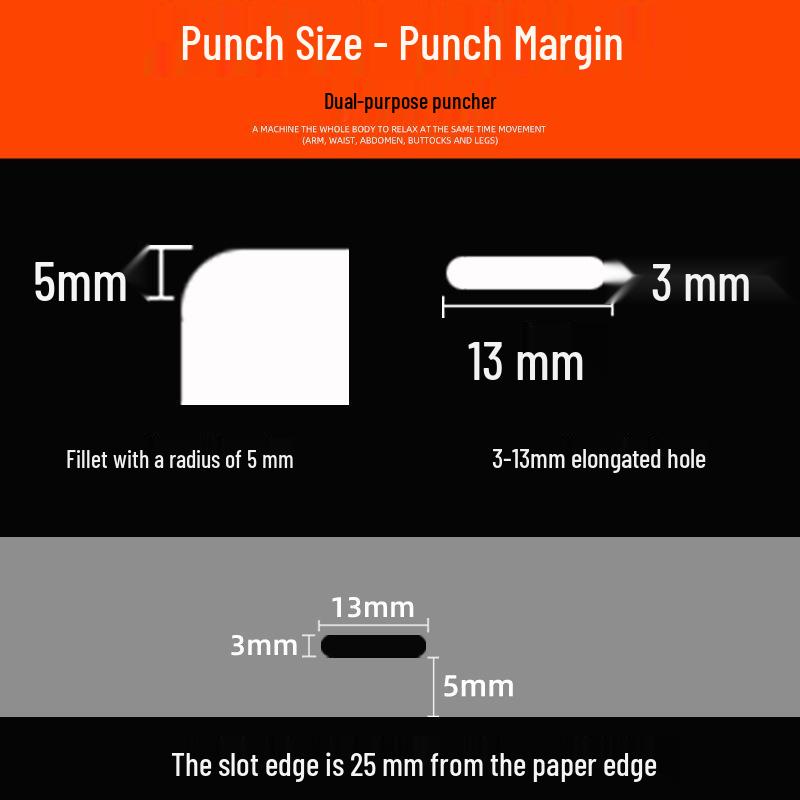 Double-Use PVC ID Card Puncher with Chamfer Pliers