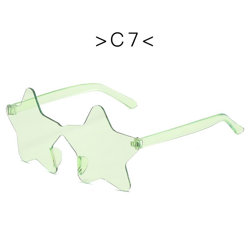 Nowe Modne Kolorowe Damskie Okulary Przeciwsłoneczne w Kształcie Gwiazd Vintage Cukierkowy Kolor Damskie Okulary Przeciwsłoneczne Zabawny Prezent na Halloween Okulary Party