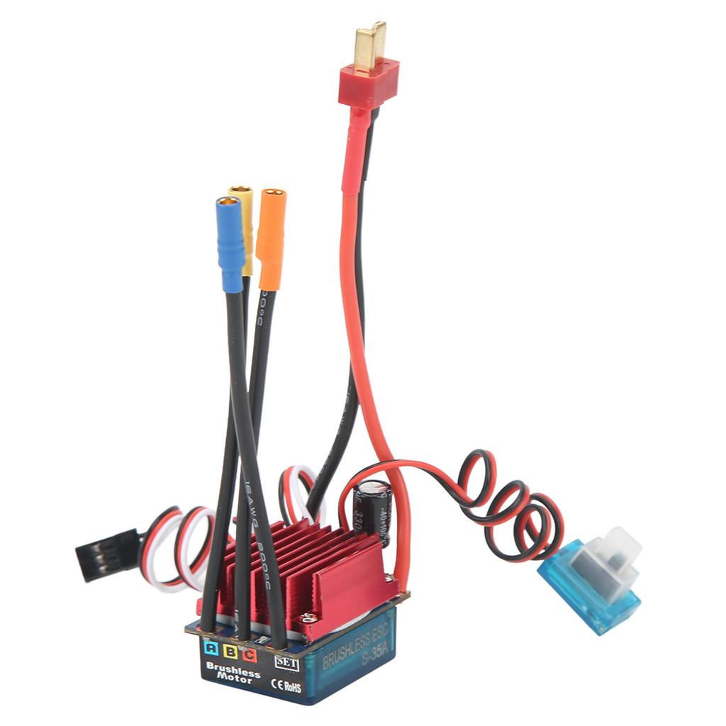 2845 2800KV Waterproof Brushless Motor and ESC Set CNC Machining Multiple Protection Brushless Motor with 35A ESC Kit