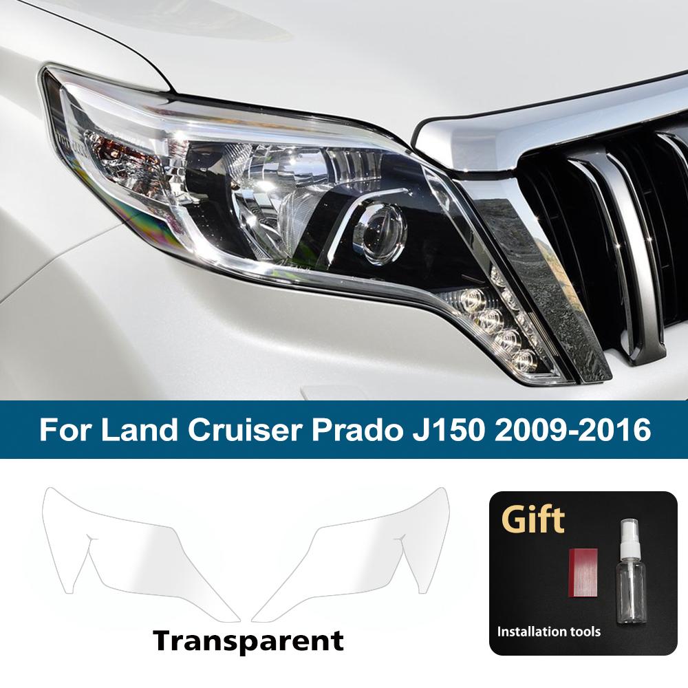 Per Toyota Land Cruiser Prado J250 LC250 J150 Pellicola Nera Fumè Lucida per Fari Auto Pretagliata Pellicola Vinilica TPU PPF Antigraffio