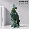 Nordic Modern Minimalistický Papoušek Pryskyřice Socha Bytový dekor Kreativní figurka zvířat Řemesla Ozdoby Stolek Dekorace obývacího pokoje