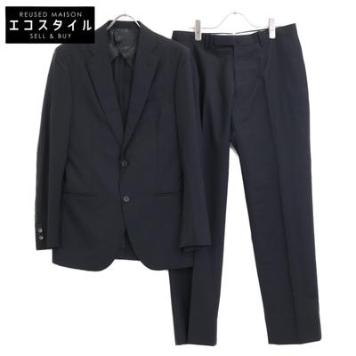 117-11-1620 Black Stripe REDA Fabric Suit Set Tops 48 blackUsed