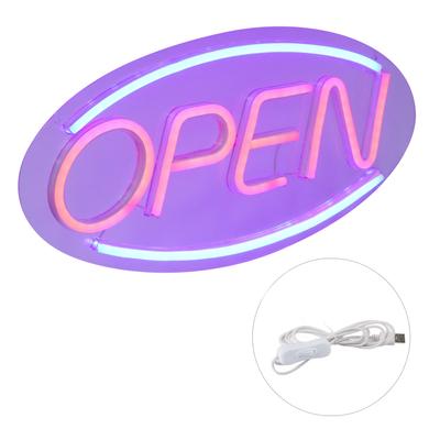 LED Açık İşaret Işığı USB ile Çalışan Neon Işık Pencere Mağaza Bar Restoran Kapı Duvar Dekoru