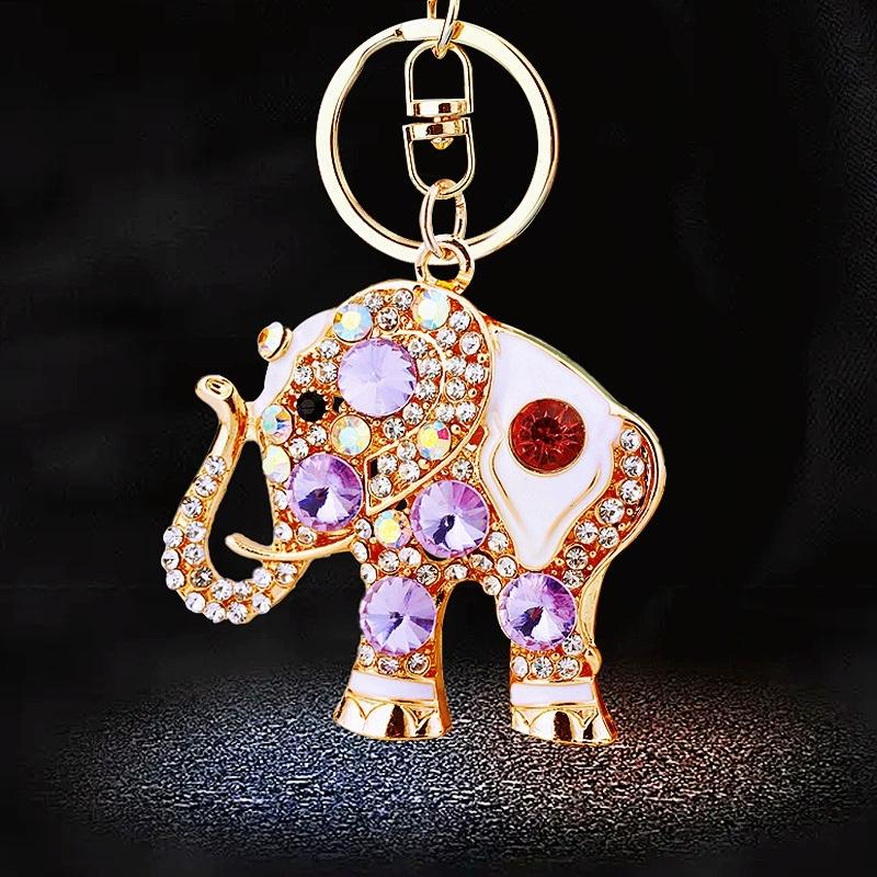 Luxus Kristall Elefant Damen Anhänger Thailand Reise Souvenir Geschenktasche Anhänger