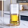 Double-Layer High Borosilicate Glass Tea Cup - Heat-Resistant, Wide Mouth, Straight Tube Design