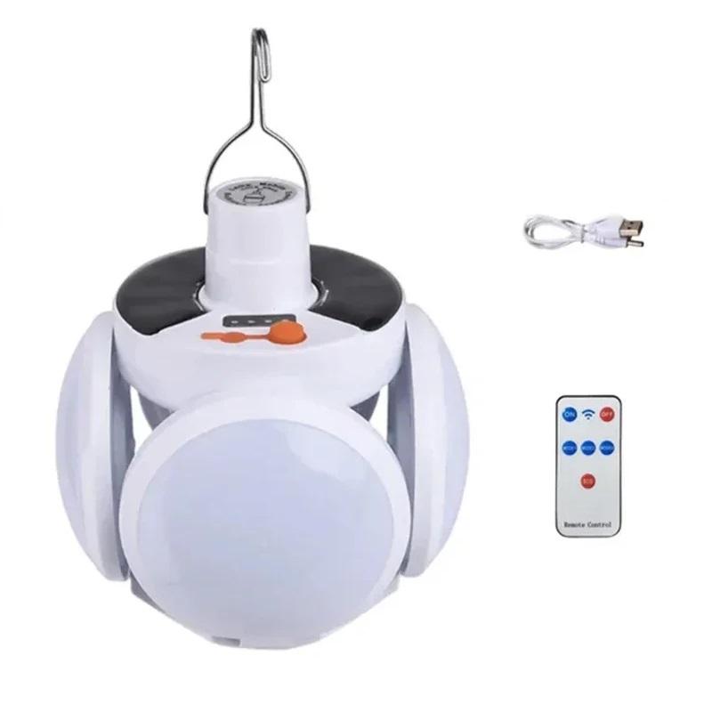 Portable LED Bulb Folding Solar Outdoor Light Waterproof Light Emergency Light Solar Rechargeable Camping Light