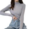 Turtleneck Sweaters Autumn Spring Long Sleeve Knitwear Sweaters Women Slim Knitwear Solid Pullover Tops