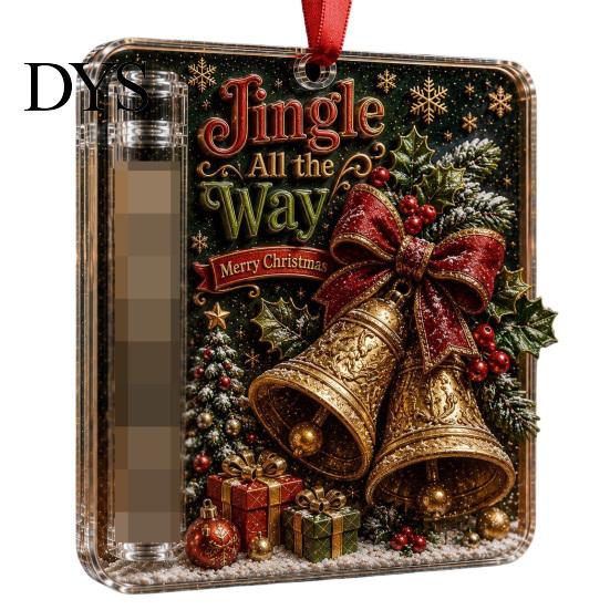 Decorative Holiday Money Gift Holder Christmas Cash Ornament, Acrylic for Cash, Funny Festive Box Xmas Tree Hanging Decoration Tree, Party Supplies