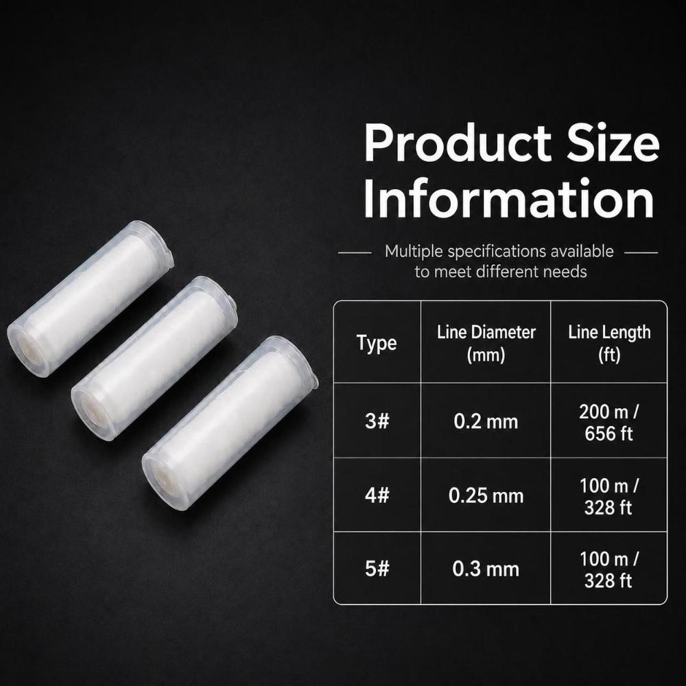 10PCS Nylon Fishing Bait Line Elastic Fishing Bait String Durable Fishing Bait Thread  Sea Fishing