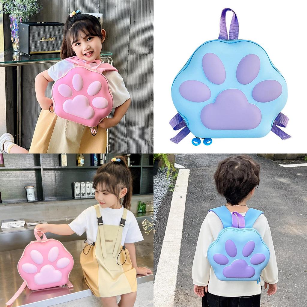 Cute Animal Pattern Kids Backpack With Breathable Design For Preschool And Kindergarten Use
