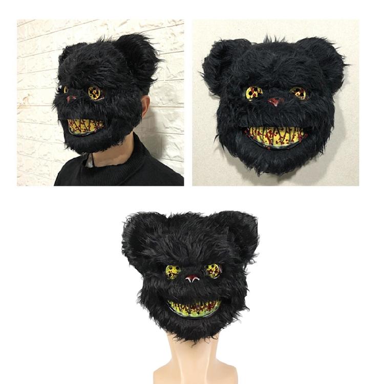 Adults Unisex Horror Halloween Cute Bear Wolf Panda for Cat Bloody Plush for Hea