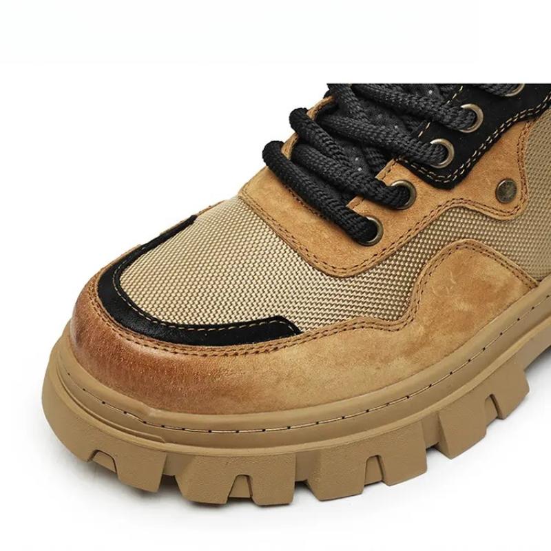 Men's Boots Retro Work Shoes Comfortable Outdoor Boots Men Casual Trekking Footwear Leisure Mountain Winter Shoe