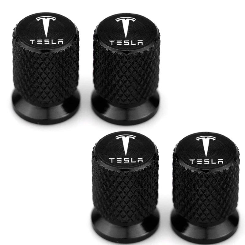 

Car Sticker 2025 Hot 4Pcs Metal Car Wheel Tire Valve Stem Dust Cap Accessories For Tesla Model 3 Y S X 2021 Roadster Cybertruck чёрный