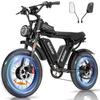 Ridstar Q20 Pro Off-road Electric Bike, 20*4 Inch Fat Tires, 2*1000W Motor, 52V 20AH Dual Battery, 34mph Max Speed