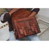 Handmade Leather Messenger Bag: Laptop Briefcase Satchel