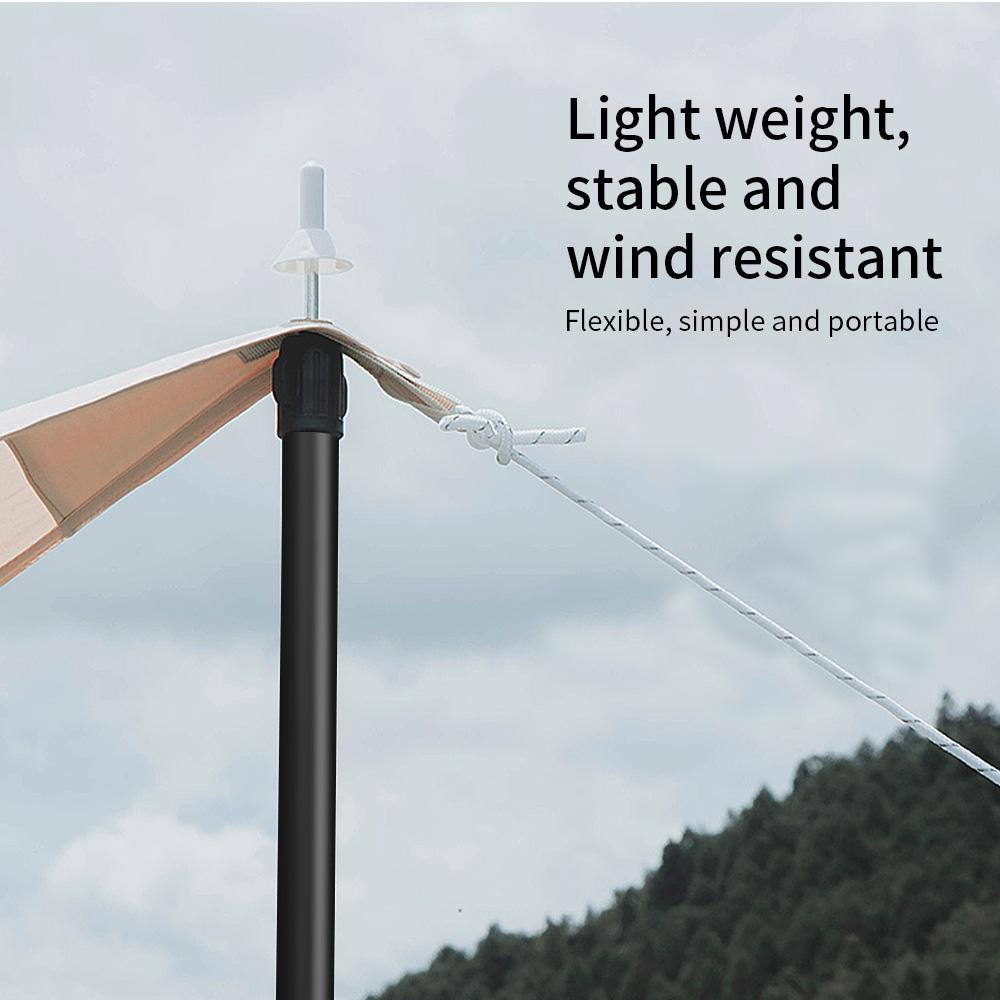 TOMSHOO Tarp Poles/Tent Poles/Tent Poles Replacement/Telescoping Tarp Poles/Aluminum Adjustable