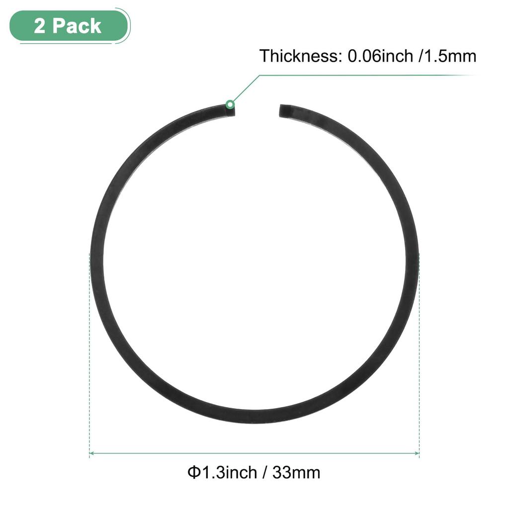 M METERXITY 2 Pack Piston Ring Set 33mm x 1.5mm Standard Piston Ring Piston