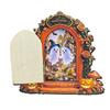 Wooden Indoor Halloween Arched Door Plaque Two Layer Sign with Round Adhesive Mounts for Party Entry Accent Use