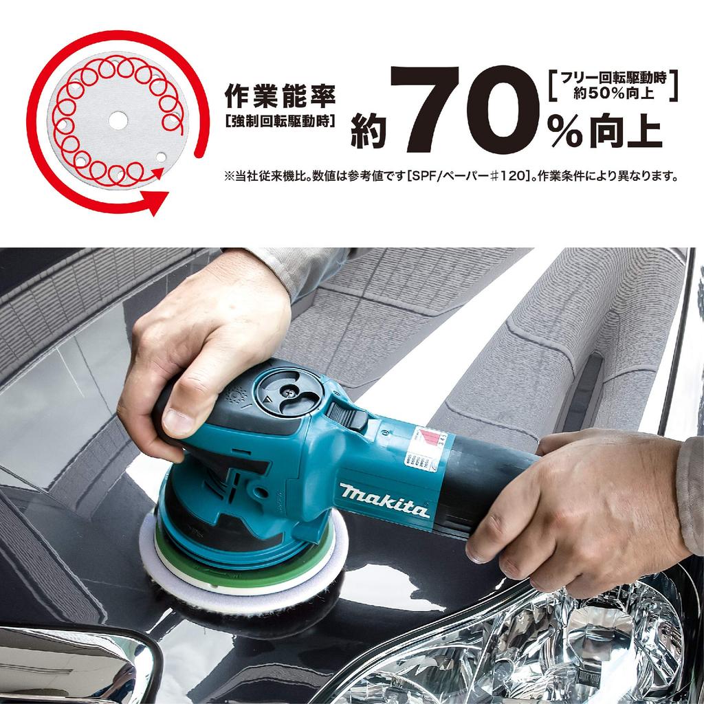 Makita Random Orbit Paper Size BO6050 Sander, 150mm,