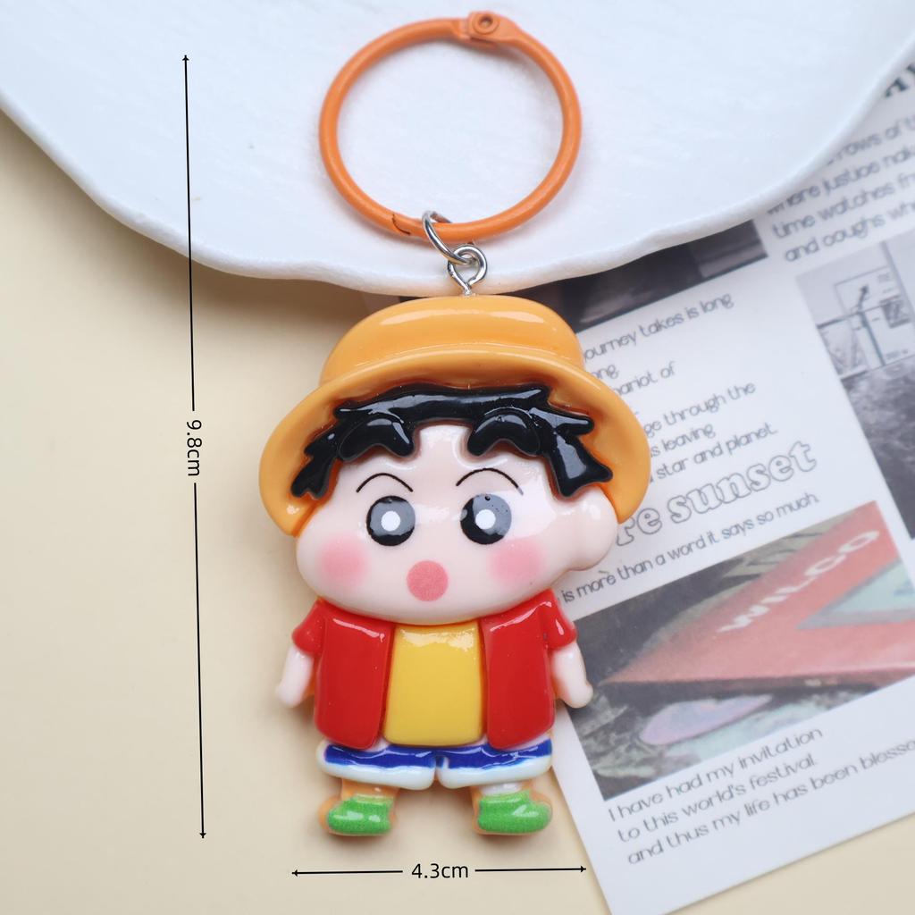 Crayon Shin-chan Cute Cartoon Keychain Pendant for Bags & Backpacks - Perfect Couple Gift