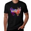 Swedish Vallhund In Watercolor Tshirt Classic Crew Neck Cotton Tshirt