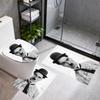 Charlie Chaplin Bathroom Mat Set 3Pcs Bath Mats Set For Home Decoration Bathroom Decor Elegant Floor Mats