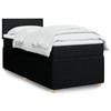 VidaXL Slat Bed Base and Mattress Black 80x200 Cm Fabric 3287278