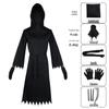 Kids' Halloween Cosplay Costumes: Grim Reaper with Luminous Glasses, Ideal for Stage Performances.