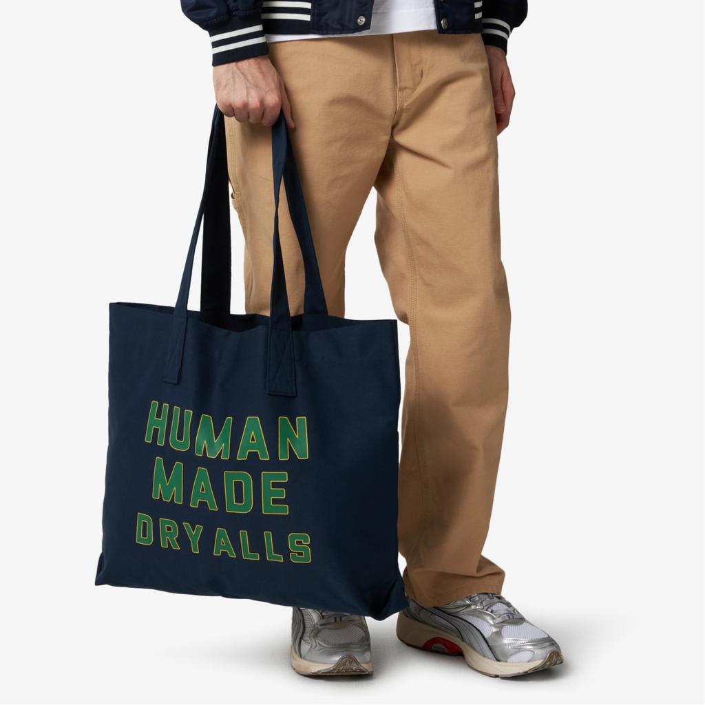 New HUMAN MADE Cotton Tote Bag, Shopping Bag, Handbag Men's Blue HM28GD043NAVY
