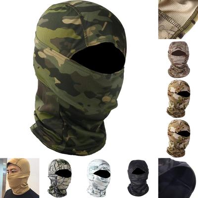 Kış Polar Sıcak Kamuflaj Balaclava Açık Hava Soğuk Geçirmez Kayak Bisiklet Tam Yüz Maskesi Motosiklet Maskesi Kask Astarı