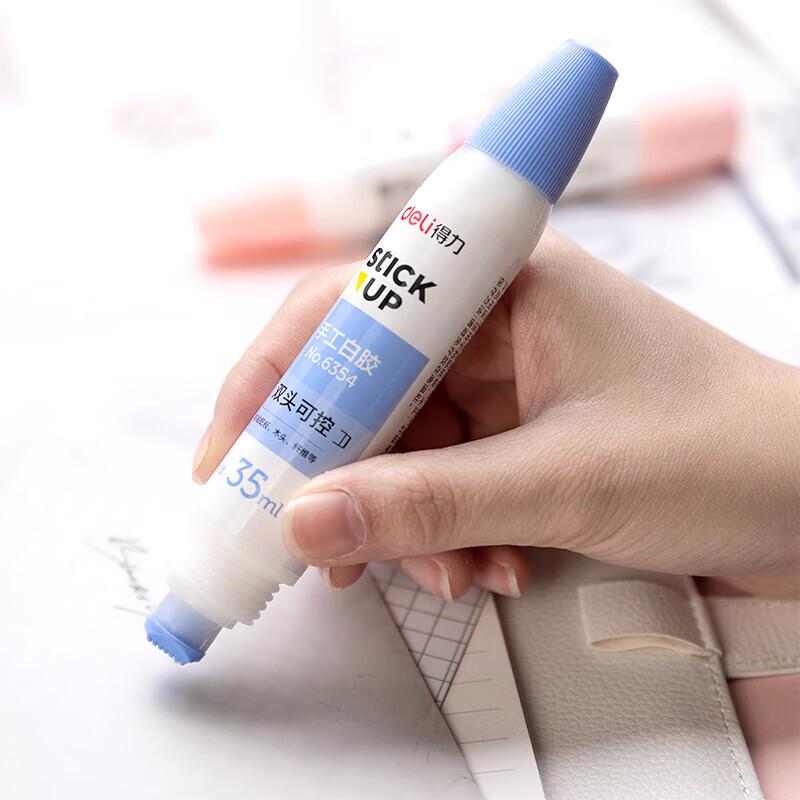 Deli 35ml Pen-Style Double-Head White Glue