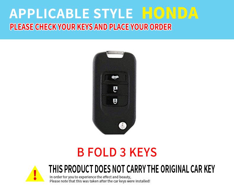 Honda Car Key Cover for CRV, Lingpai, Binzhi, XRV, Fit, Civic, Accord, Spirior
