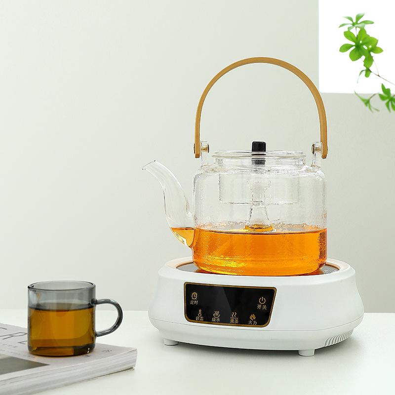 Smart Electric Ceramic Tea Brewer - Compact Kettle for Brewing, Steaming, and Boiling Tea