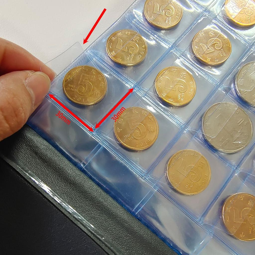 240 Pockets Coin Collection Book Coin Collection Holder Album Commemorative Coin Organizer Storage 30mm