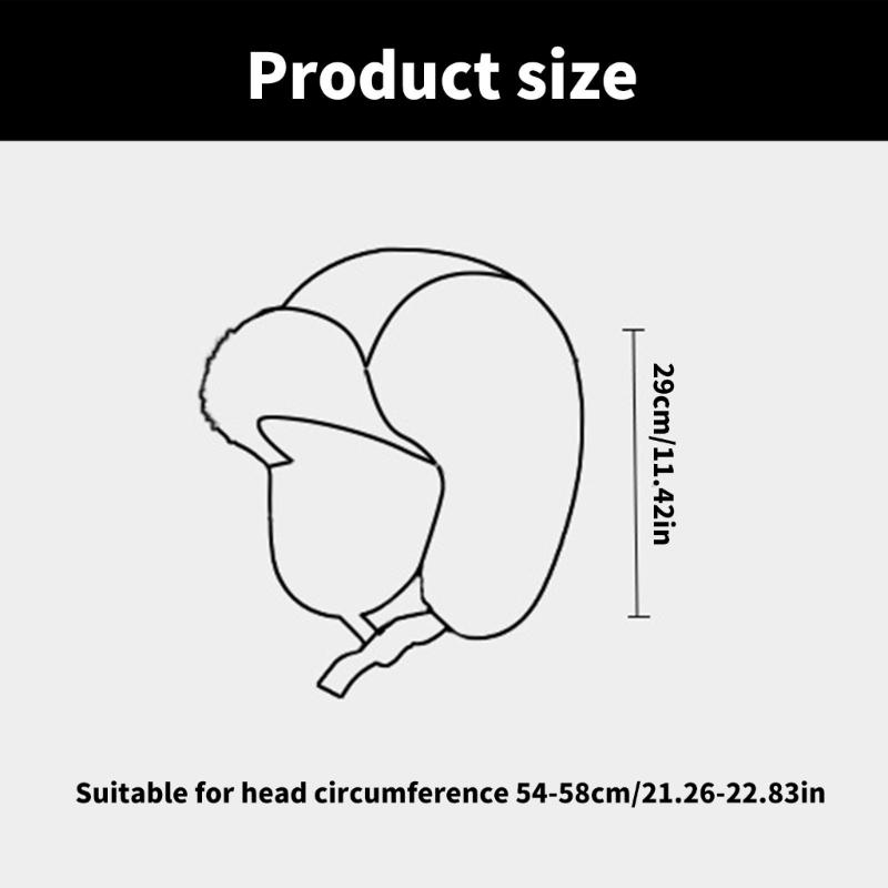 Verdickte Plüsch-Trapper-Mütze für Erwachsene mit Ohrenschutz, Winter-Wärmemütze, Kaltwetter-Geschenke für Studenten, Teenager