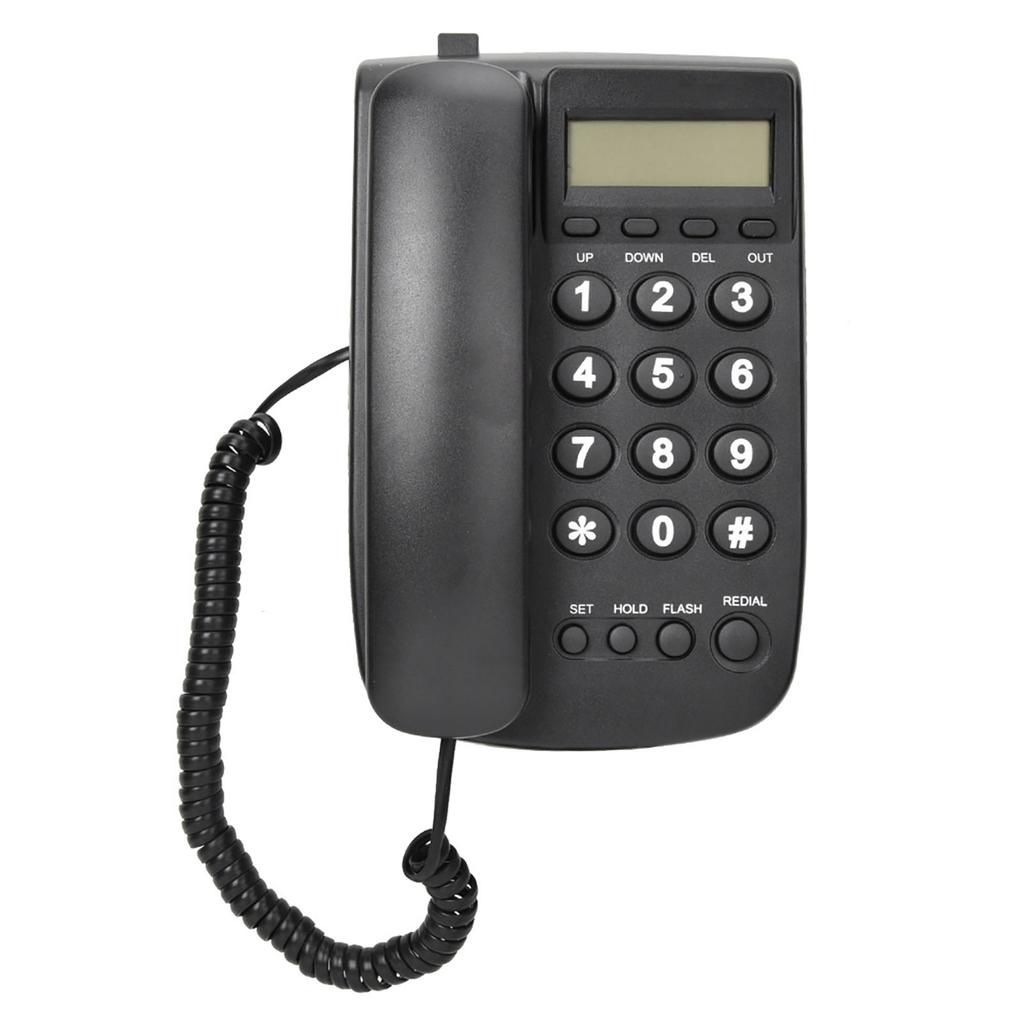 Hotel Business Telephone Extension No Caller ID Home Phone For Hotel Family(Black)
