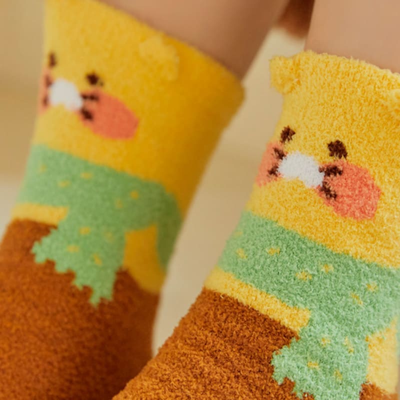 Kakao Friends Cabin In the Forest Sleep Socks_Chunshik
