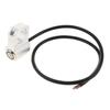 12v 10A waterproof Motorcycle CNC Aluminium Alloy Switches 1inch 25mm Handlebar Headlight Switch with Indicator Light (Chrome)
