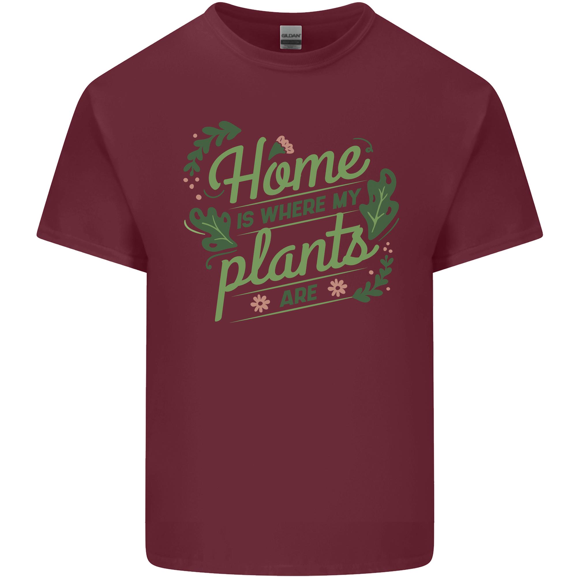 Home is Where My Plants Are Funny Gardening Unisexs Light Cotton TShirt S