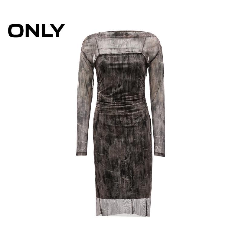 ONLY Elegant Blended Print Midi Dress