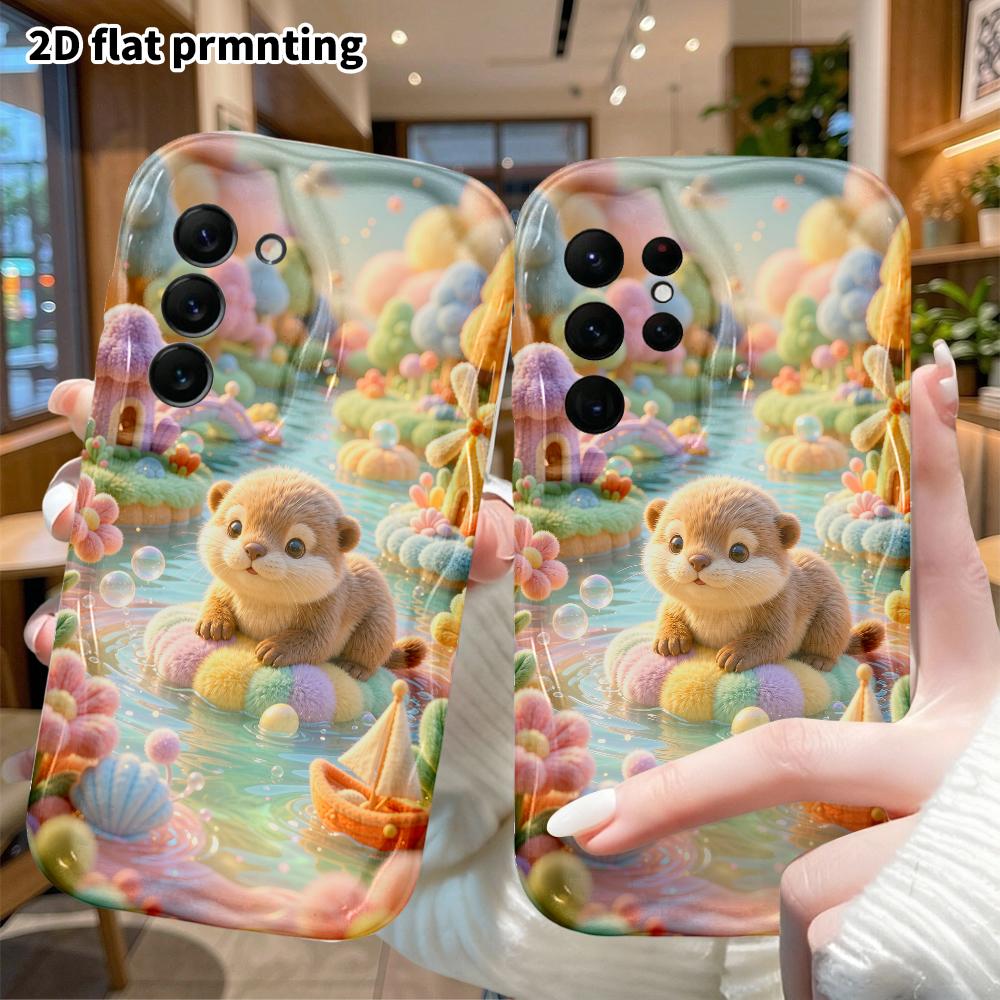 Phone Case: 2D flat, suitable for Samsung Galaxy A34 A35 M05 M06 S20 S22 S21 FE Plus 5G protective case, Water Wonderland, perfect Christmas and Hallo