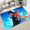 Anime SAO Sword Art Online Cartoon 3D Rug for Bedroom Living Room Sofa Home Doormat Decor, Large Kids Play Non-slip Floor Mat