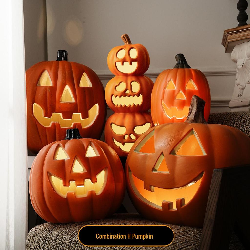 Große Halloween-Kürbis-Laterne für Innen-/Außen dekoration