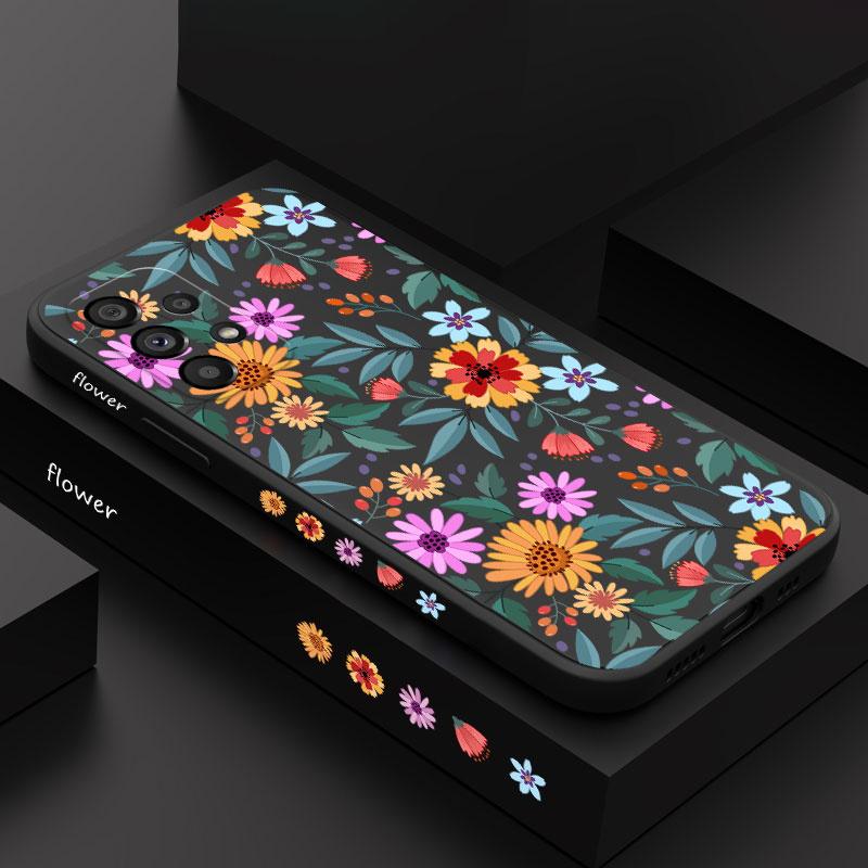 Showy Flowers Case For Samsung A56 A36 A26 A16 A06 A54 A34 A24 A14 A15 A25 A35 A55 A73 A53 A33 A23 A13 A03 S A72 A32 A12 A22 5G